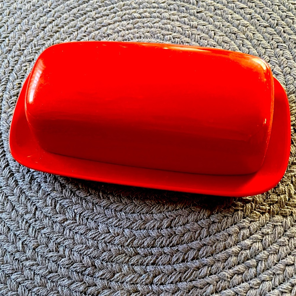 Red Butter Dish
